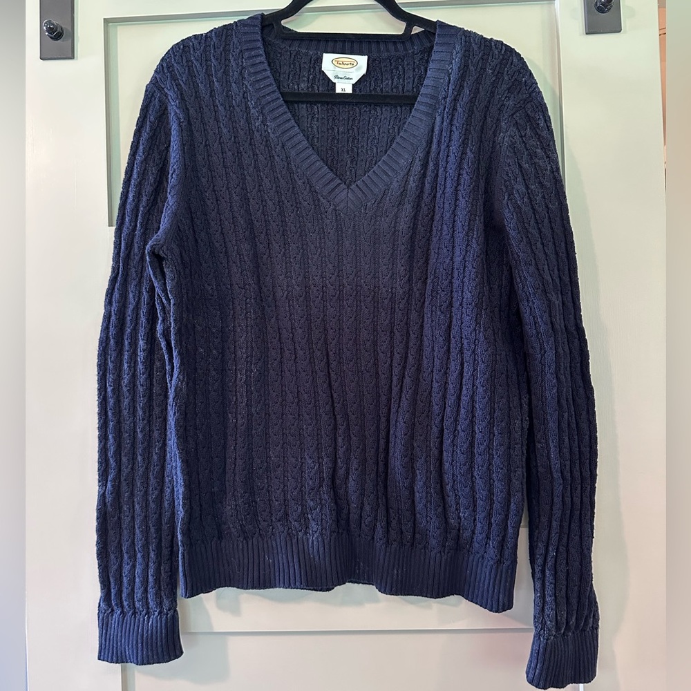 Talbots Dark Navy Knit Sweater